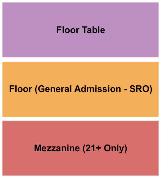 Little Rock Hall - AR Seating Chart: Floor/Table/Mezz21