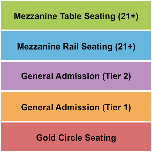 Little Rock Hall - AR Seating Chart: GC/GA/Mezz 3