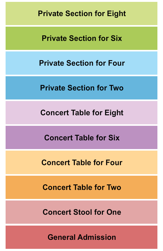 Live! Casino Pittsburgh Seating Chart: GA/Stool/Table/Private