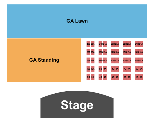 Live at the Lakefront Seating Chart: GA/Table 2