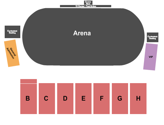 Livermore Valley Stadium Seating Chart: Rodeo