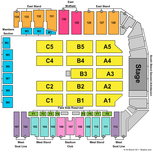 Livestrong Sporting Park Seating Chart