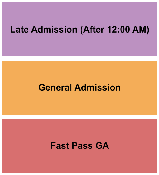 Liv's Tavern Seating Chart: GA/FP/LateGA