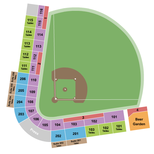 Loeb Stadium Seating Chart: Baseball