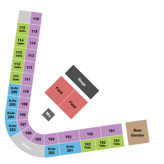 Loeb Stadium Seating Chart: Concert