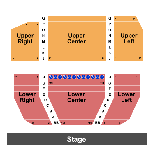 Lohrey Stage At Theatre Memphis Seating Chart