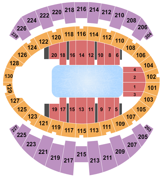 Long Beach Arena at Long Beach Convention Center Seating Chart: Disney On Ice