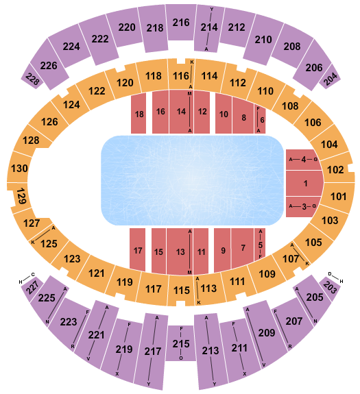 Long Beach Arena at Long Beach Convention Center Seating Chart: Disney On Ice