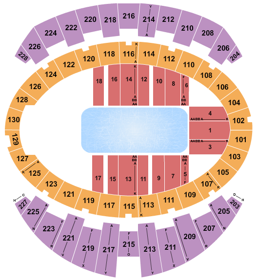 Long Beach Arena at Long Beach Convention Center Seating Chart: Disney On Ice