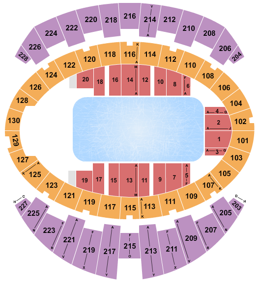 Long Beach Arena at Long Beach Convention Center Seating Chart: Disney On Ice