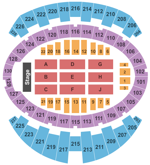 Long Beach Arena at Long Beach Convention Center Map