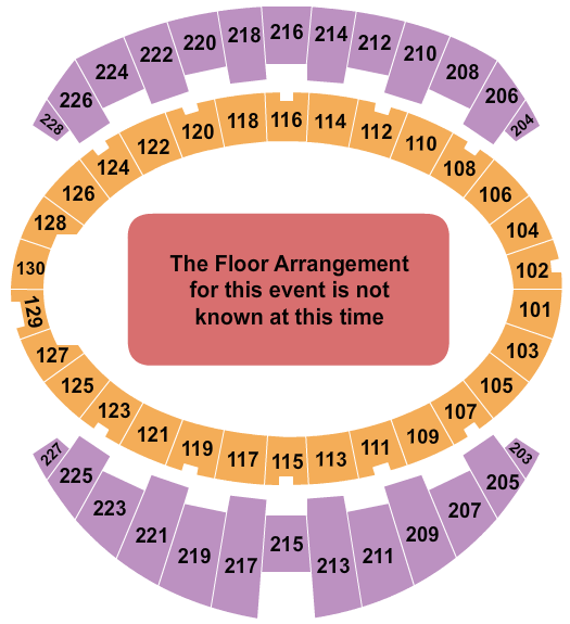 Long Beach Arena at Long Beach Convention Center Seating Chart: Generic Floor