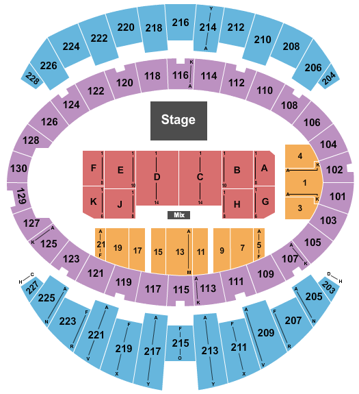 Long Beach Arena at Long Beach Convention Center Seating Chart: Theater