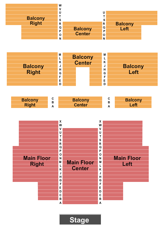 The Long Center For The Performing Arts - IN Seating Chart: Endstage 2