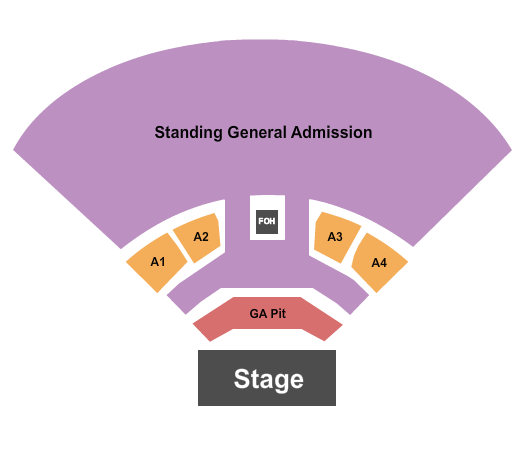 Longhorn Backyard Amphitheater Seating Chart: Endstage GA/RSV