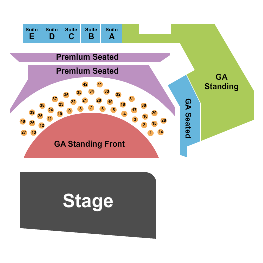 Longhorn Ballroom Seating Chart: Endstage GA Floor 4