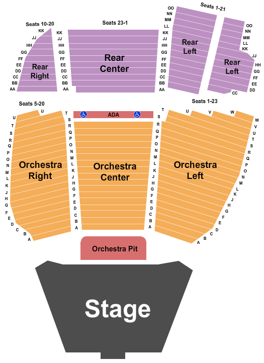 Longwood Gardens Seating Chart: Endstage 2