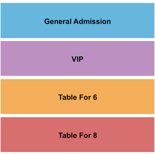Lori's Road House Seating Chart: GA/VIP/Table