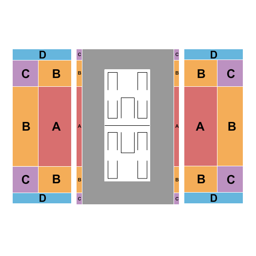 Los Angeles Convention Center - Hall 1 Seating Chart: LA28 - Fencing
