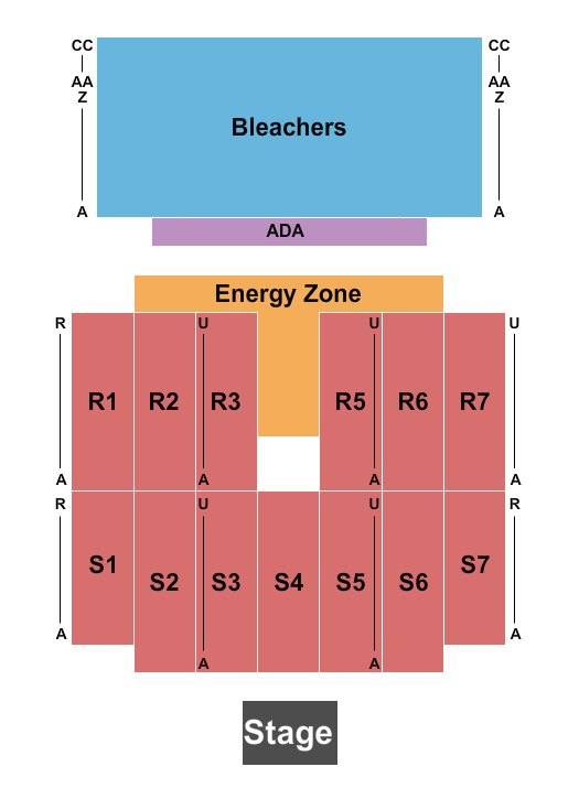 Los Angeles County Fair Seating Chart: Endstage 3
