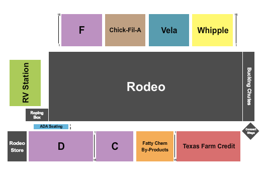 Los Fresnos Rodeo Grounds Seating Chart: Rodeo 2