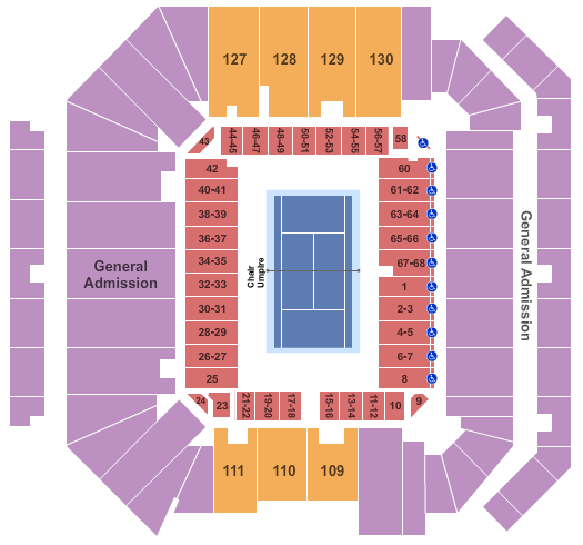 Louis Armstrong Stadium Map
