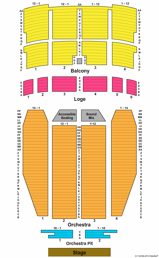 Louisville Palace Seating Chart