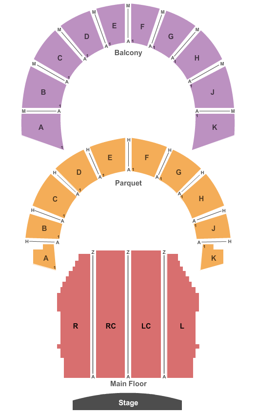 Lowell Auditorium Seating Chart