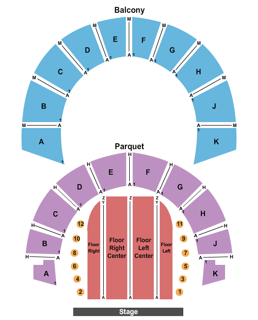 Lowell Memorial Auditorium Seating Chart: Endstage-2
