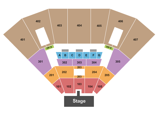 Lucas Oil Live At WinStar Casino Seating Chart: Endstage Catwalk