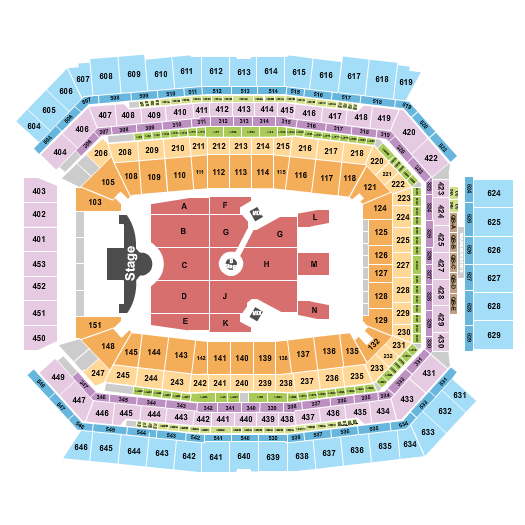 Lucas Oil Stadium Seating Chart: Ed Sheeran