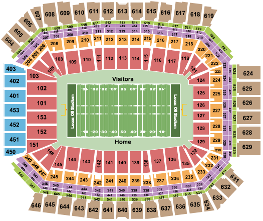 Nissan Stadium Nashville Tn Seating Chart