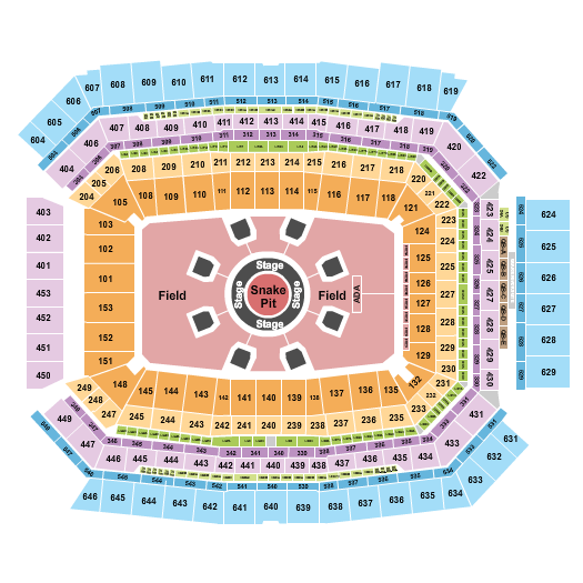 Lucas Oil Stadium Seating Chart: Metallica