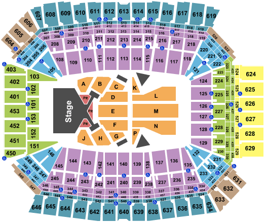 Taylor Swift Seating Chart Lucas Oil Stadium