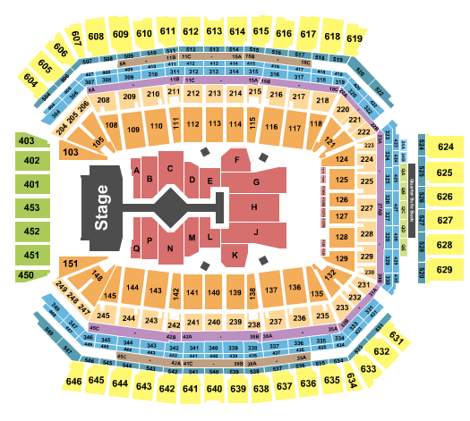 Lucas Oil Stadium Seating Chart: Taylor Swift