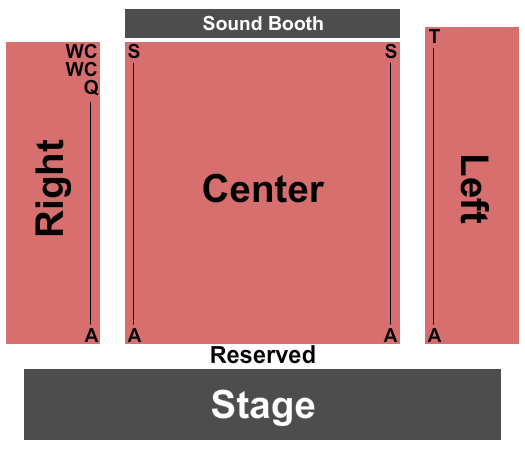 Lucille Ball Little Theatre Seating Chart: Endstage