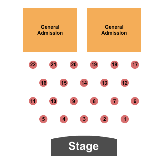 Lucky Eagle Casino Seating Chart: Endstage Tables