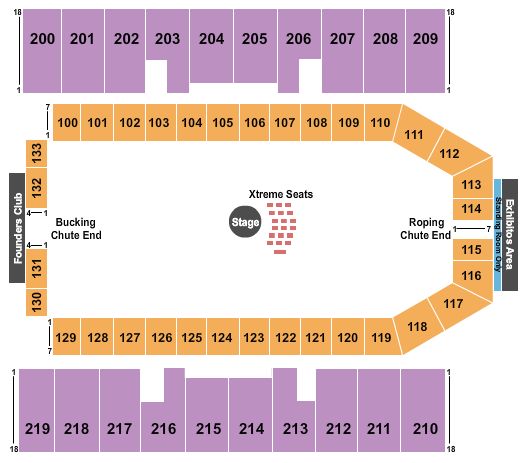 Luedecke Arena At Travis County Exposition Center Seating Chart: Rodeo