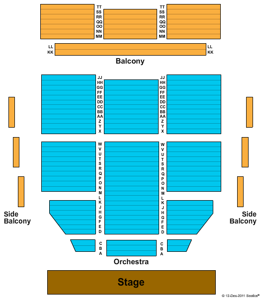 Luhrs Performing Arts Center Seating Chart