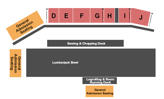 Lumberjack Bowl Seating Chart: GA/Reserved 2