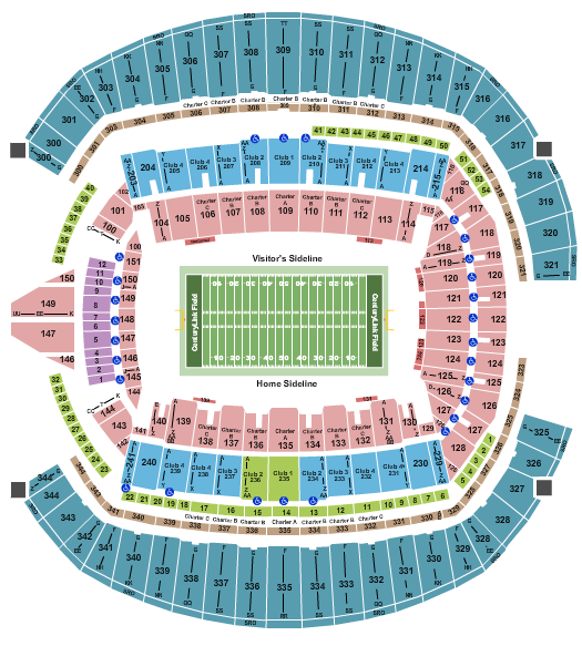 Lumen Field Seating Chart: Football NO VFS