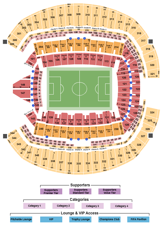 Lumen Field Seating Chart: Soccer WC Category 3