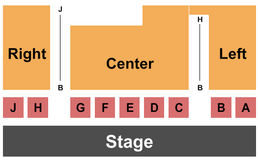 Luminary Arts Center Seating Chart: Endstage Tables