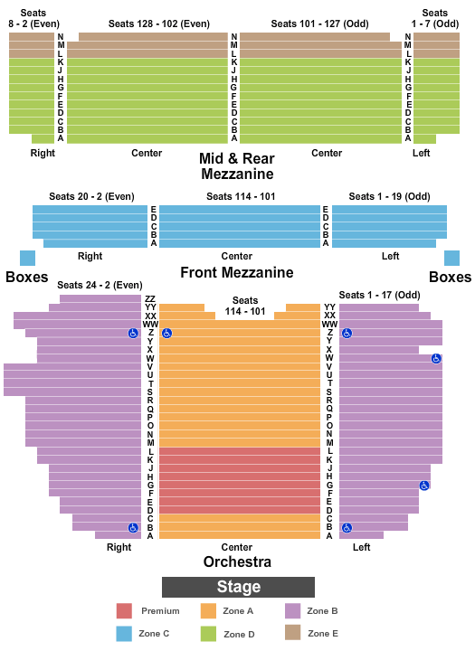 Dempsey Theater Seating Chart