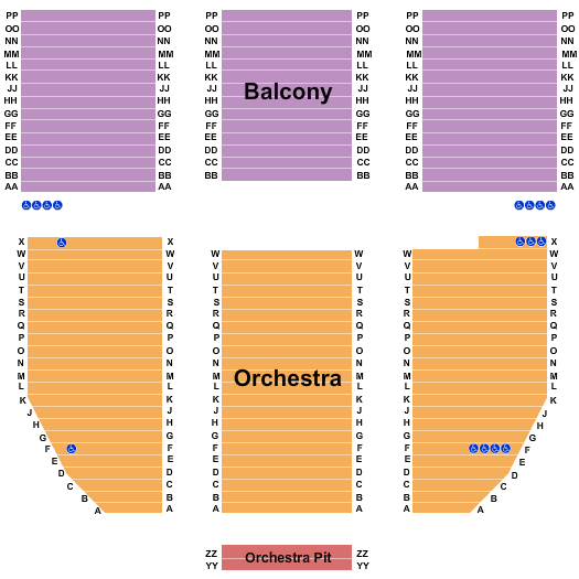 Craterian Theater Seating Chart