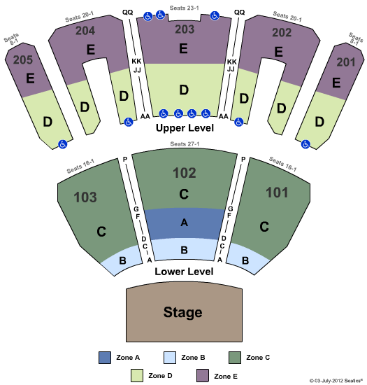 Luxor Theater Seating Chart