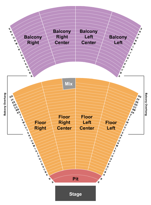 Lynn Memorial Auditorium Seating Chart: End Stage 2