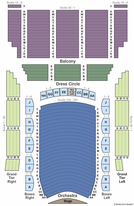 Lyric Opera House MD Seating Chart