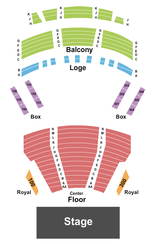 The Lyric Theatre - Birmingham Seating Chart: Endstage 2