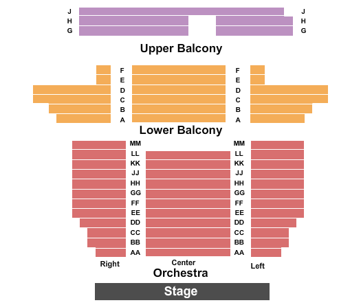 The Lyric Theater Seating Chart